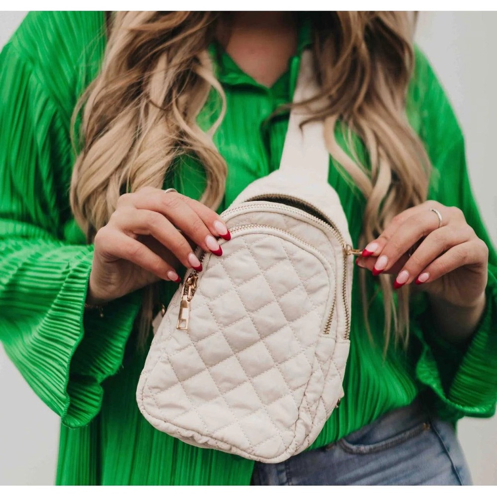Beauty Stash Quilted crossbody bag